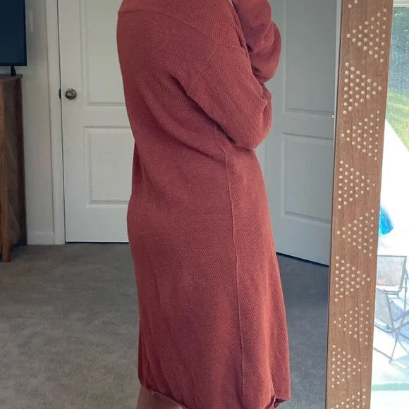 Free people beach, rust cardigan - Picture 3 of 7